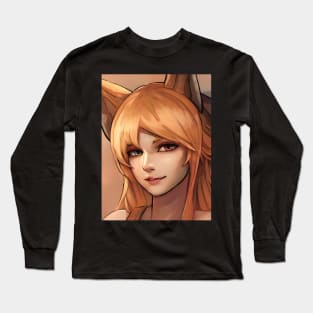 Red Hair Anime Girl Long Sleeve T-Shirt